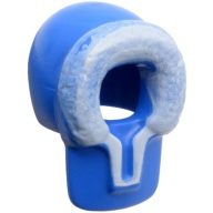 Lego kapuce s kožešinou, modrá (x205px1 BLUE)